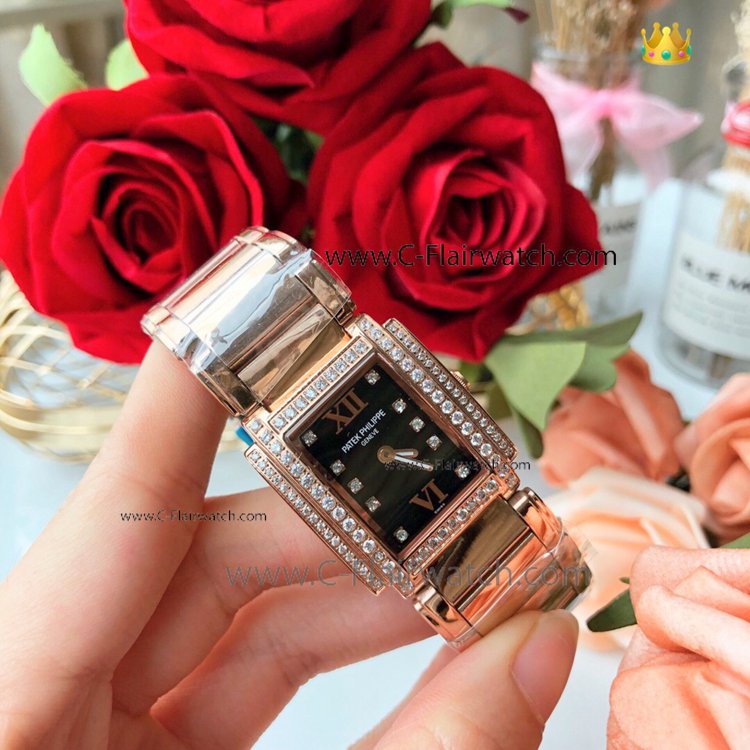 2019 Replica Patek Philippe Twenty-4 Rose Watch Women